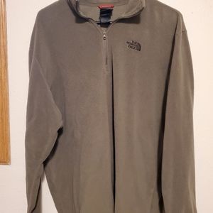North Face Quarter Zip fleece Mens Large